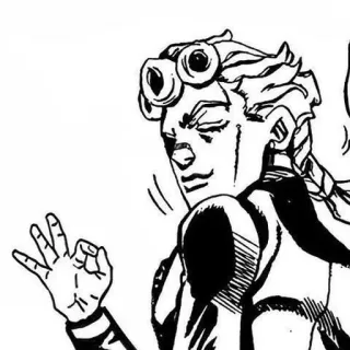 👌 becf6562 Giorno Giovanna JoJo's Bizarre Adventure Anime, Manga, Jojo, Giorno, Geste offensant telegram sticker