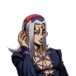 🎧 e3a41e7f Leone Abbacchio JoJo's Bizarre Adventure Anime, Manga, Jojo, Abbacchio, Koptelefoon whatsapp sticker