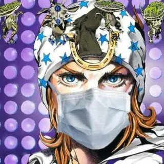 Johnny Joestar by @shinmentakezou telegram stickers