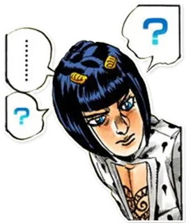 🤨 696f4587 Bruno Bucciarati JoJo's Bizarre Adventure Anime, Jojo, Verwirrt, Frage, Manga, BrunoBucciarati telegram sticker