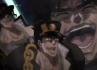 😂 d7445456 Jotaro Kujo JoJo's Bizarre Adventure Anime, Manga, Jotaro, Jojo, Bizarre Abenteuer, Charakter, Ausdruck telegram sticker