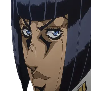 😒 d66e16f3 Bruno Bucciarati JoJo's Bizarre Adventure anime, jojo, bruno bucciarati, sticker, character telegram sticker
