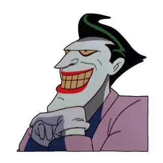 🤔 2a4001b1 Joker Joker, Batman, villain, DC Comics, cartoon, character telegram sticker