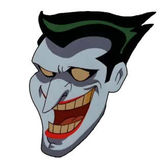 😃 3aa9e3f4 Joker Batman joker, villain, batman, dc comics, comics, animated, character telegram sticker