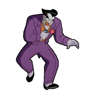 😣 84c2d865 Joker Batman Joker, Batman, villain, DC Comics, cartoon telegram sticker