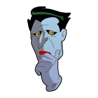 🤔 aad6ecca Joker Joker, Batman, DC Comics, villain, comic book character telegram sticker