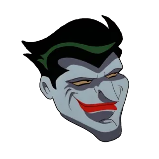 😏 d0899098 Joker Joker, DC Comics, villain, comic book character, clown, Batman telegram sticker