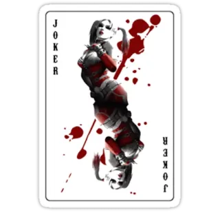 🃏 36af0eb0 Joker JOKER Joker, Speelkaart, Bloed, Schurk, Comics, DC Comics telegram sticker