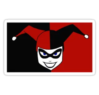 😏 e43167a1 Harley Quinn Harley Quinn, DC Comics, nar, schurk, stripfiguur, cartoon telegram sticker
