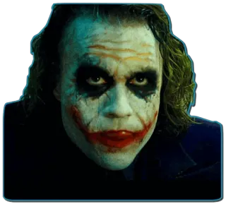 😛 0d67b1e5 Joker The Dark Knight 小丑, 蝙蝠侠, 反派, 黑暗骑士, 希斯·莱杰 telegram sticker