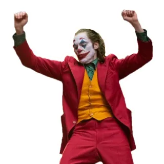 💃 522581ee Joker Joker, schurk, dansen, clown, film, personage telegram sticker