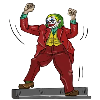 🤪 e7fb287e Joker clown, villain, character, comic, movie telegram sticker