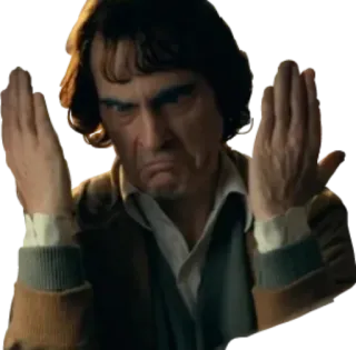 😏 afcb9376 Joker 조커, 영화, 남자, 영화, 화난 telegram sticker