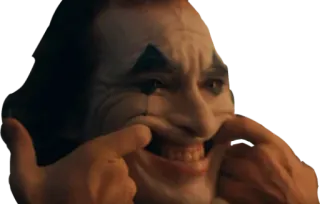 😕 d7da8809 Joker 조커, 광대, 영화, 캐릭터, 미소 telegram sticker