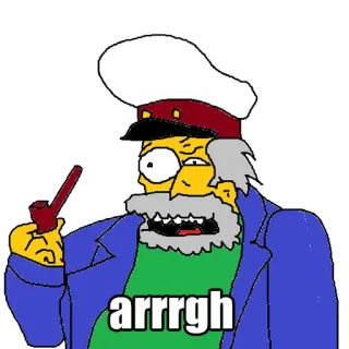 🥴 bef35005 arrrgh 만화, 해적, 선장, Arrrgh telegram sticker