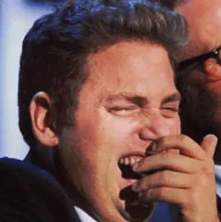 💡 40f5a33f Jonah Hill Jonah Hill, riendo, gracioso, actor, celebridad telegram sticker