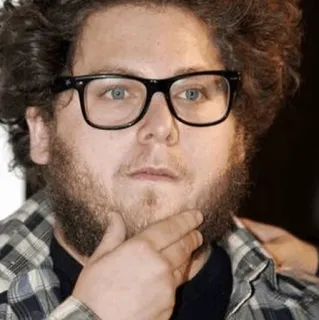 💡 93375c56 hombre, gafas, barba, retrato telegram sticker