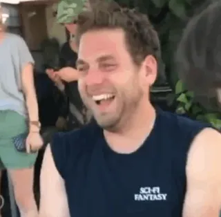 💡 e775fd59 SCI-FI FANTASY hombre, ciencia ficción, fantasía, riendo telegram sticker