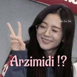 ♥️ 4a3a51ef Arzimidi !? 女性, 女の子, 人, 有名人, 笑顔, ポーズ telegram sticker