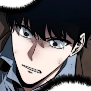 🗯 2185c717 Anime, Mann, Porträt, Nahaufnahme, Ausdruck, Comic telegram sticker