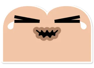 😆 2f117432 Emoji, Expresión facial, Cara de dibujos animados, Llorando, Enojado, Expresión, Sticker telegram sticker