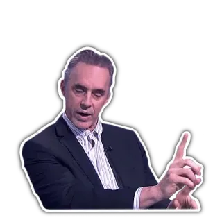 👆 1a555753 Jordan Peterson Jordan Peterson, Psicologo canadese, Intellettuale, Autore whatsapp sticker