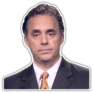 😒 7ebfdffd Jordan Peterson intellettuale, psicologia, accademico, autore, docente whatsapp sticker