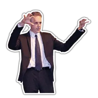 🤳 d253880d Jordan Peterson Jordan Peterson, docente, psicologo, autore, oratore whatsapp sticker