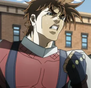 👿 da0e8862 Joseph Joestar JoJo's Bizarre Adventure Anime, Manga, Đối kháng, Joseph, Mồ hôi telegram sticker