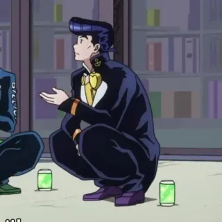 💎 a573c664 Josuke Higashikata JoJo's Bizarre Adventure Anime, Manga, Jojo, Ngồi xổm, Josuke telegram sticker