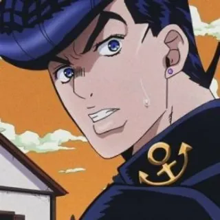 💎 bbf5ac1e Josuke Higashikata JoJo's Bizarre Adventure Anime, Manga, Jojo, Josuke, Diamond is Unbreakable telegram sticker