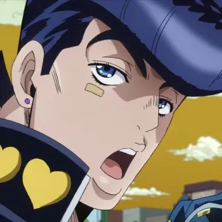 💎 e1b24e5d Josuke Higashikata JoJo's Bizarre Adventure Anime, Manga, Josuke, Diamond, Unbreakable, Jojo telegram sticker
