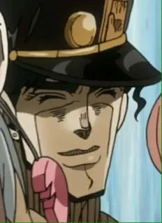 ☺️ 1d787044 Jotaro Kujo JoJo's Bizarre Adventure Anime, Manga, JoJo's Bizarre Adventure, Jotaro Kujo, Karakter, tersenyum whatsapp sticker