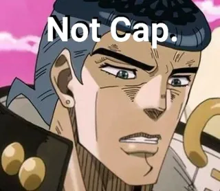 💀 4449383a Not Cap. whatsapp sticker