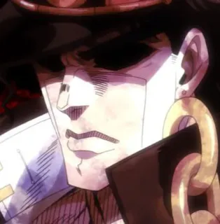 😤 e5aec814 Jotaro Kujo JoJo's Bizarre Adventure Anime, Manga, Karakter, Jotaro Kujo, Jojo, Bizarre Adventure whatsapp sticker