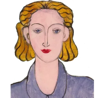 😊 0590c6ce 肖像, 女人, 绘画, 艺术品, 女性, 艺术的 telegram sticker