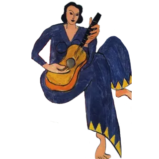 🎸 ed7067c3 女人, 吉他, 插图, 艺术品, 音乐, 音乐家 telegram sticker