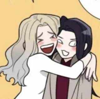 🥢 1ec330be kartun, peluk, sayang, persahabatan, kebahagiaan whatsapp sticker