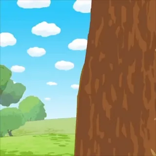 😏 8200cdcb nature, paysage, arbre, ciel, nuages, herbe, extérieur, prairie whatsapp sticker