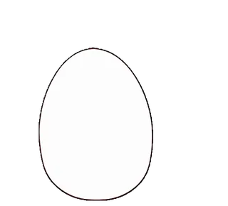 🥚 991afe46 계란, 흰색, 단순한, 무늬 없는 telegram sticker