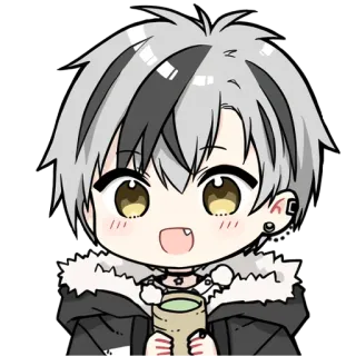 🍵 2d680fac Anime, Cartoon, Manga, Schattig, Jongen, Tekening, Sticker, Chibi telegram sticker