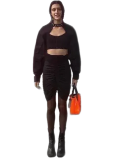 🧍‍♀️ edce21ab woman, fashion, style, outfit, skirt, top, portrait telegram sticker