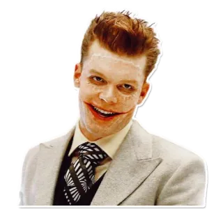 😄 25321219 Jerome Valeska Gotham Jerome Valeska, Gotham, Bösewicht, DC Comics, Cameron Monaghan telegram sticker