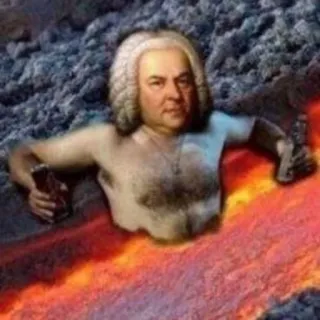 😐 2fe8ed09 Johann Sebastian Bach Johann Sebastian Bach, Musique classique, Compositeur, Lave, Art numérique whatsapp sticker