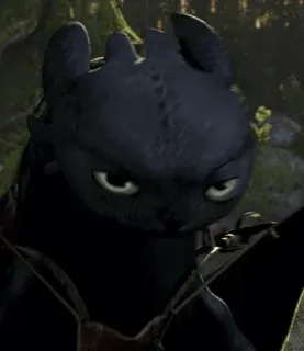 📍 546db074 Toothless How to Train Your Dragon rồng, đen, dễ thương, hoạt hình, động vật telegram sticker