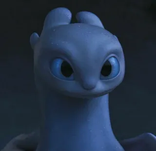 📍 91fce2f0 Light Fury How to Train Your Dragon rồng, dễ thương, trắng, động vật, ảo mộng, hoạt hình telegram sticker