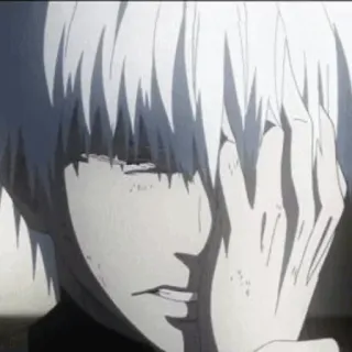 💉 0ed39908 Ken Kaneki Tokyo Ghoul Аниме, Токийский гуль, Кен Канеки, Манга, Ужасы, Кровь telegram sticker
