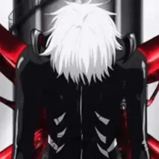 💉 1f4432ee Ken Kaneki Tokyo Ghoul Аниме, Гуль, Кен Канеки, Токийский гуль, Тёмное фэнтези, Ужасы telegram sticker