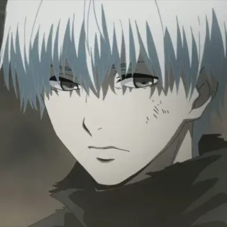 💉 281804e9 Kaneki Ken Tokyo Ghoul Аниме, Персонаж, Манга, Белые волосы, Токийский гуль telegram sticker