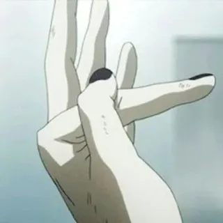 💉 36465620 Жест рукой, Оскорбительный жест, Палец, Грубый, Аниме, Средний палец, Пошёл на хуй telegram sticker